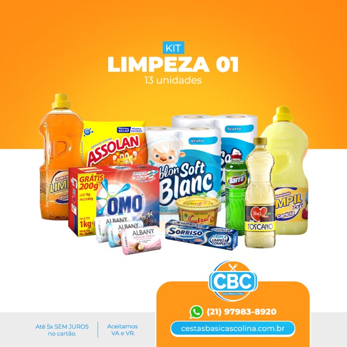 Kit Limpeza 1 - Folha Simples