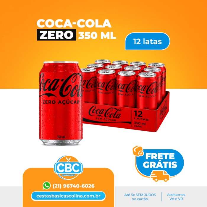 Coca-Cola Zero Lata 350 Ml