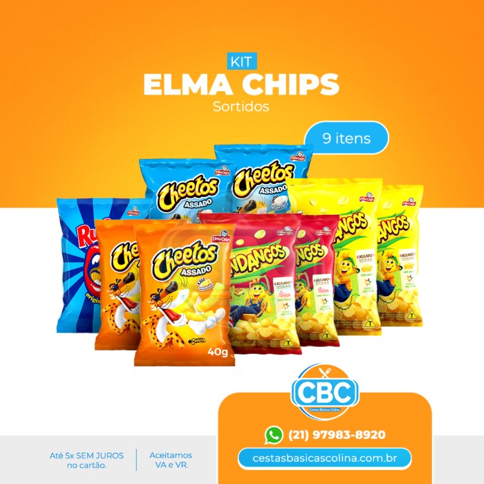 Kit Biscoito Elma Chips