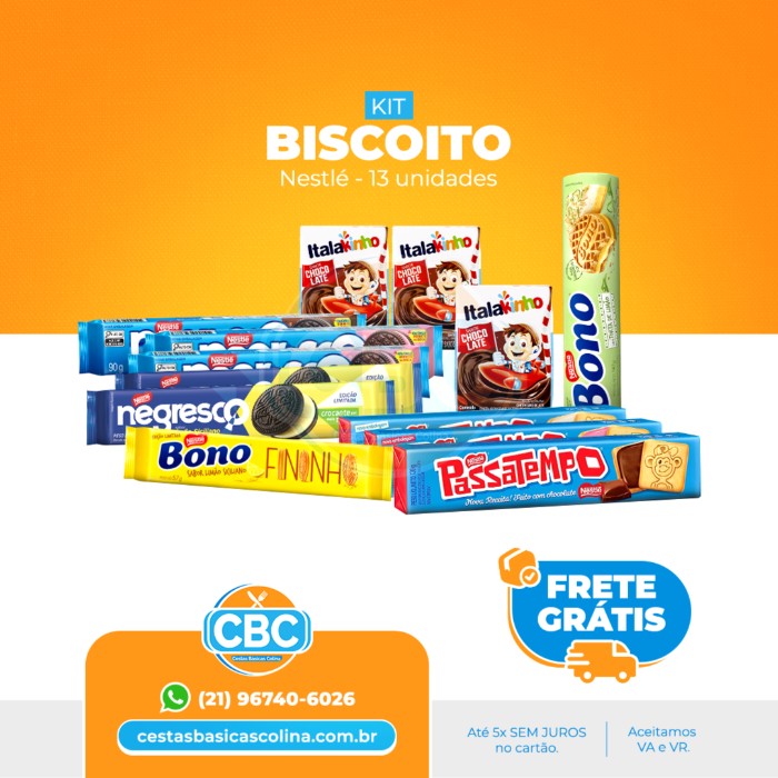 Kit Biscoito Nestlé