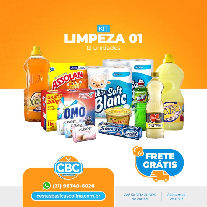Kit Limpeza 1 - Folha Simples