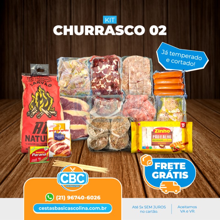 Kit Churrasco 2 (SERVEM 15 PESSOAS)