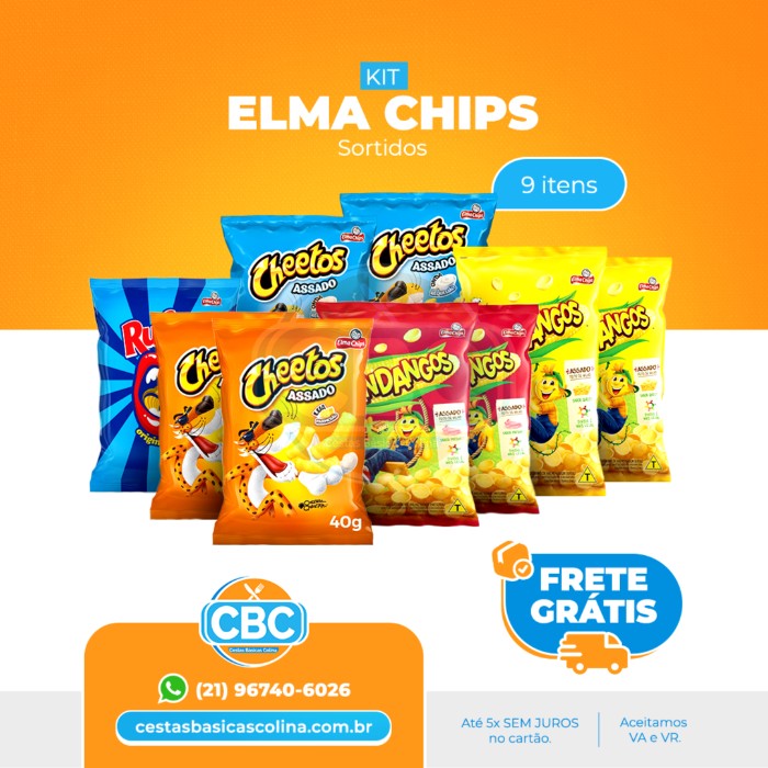 Kit Biscoito Elma Chips