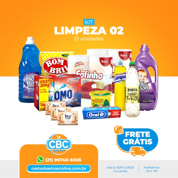 Kit Limpeza 2 - Folha Dupla